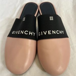 Givenchy Blush Black slides loafer slip on shoes 7.5b